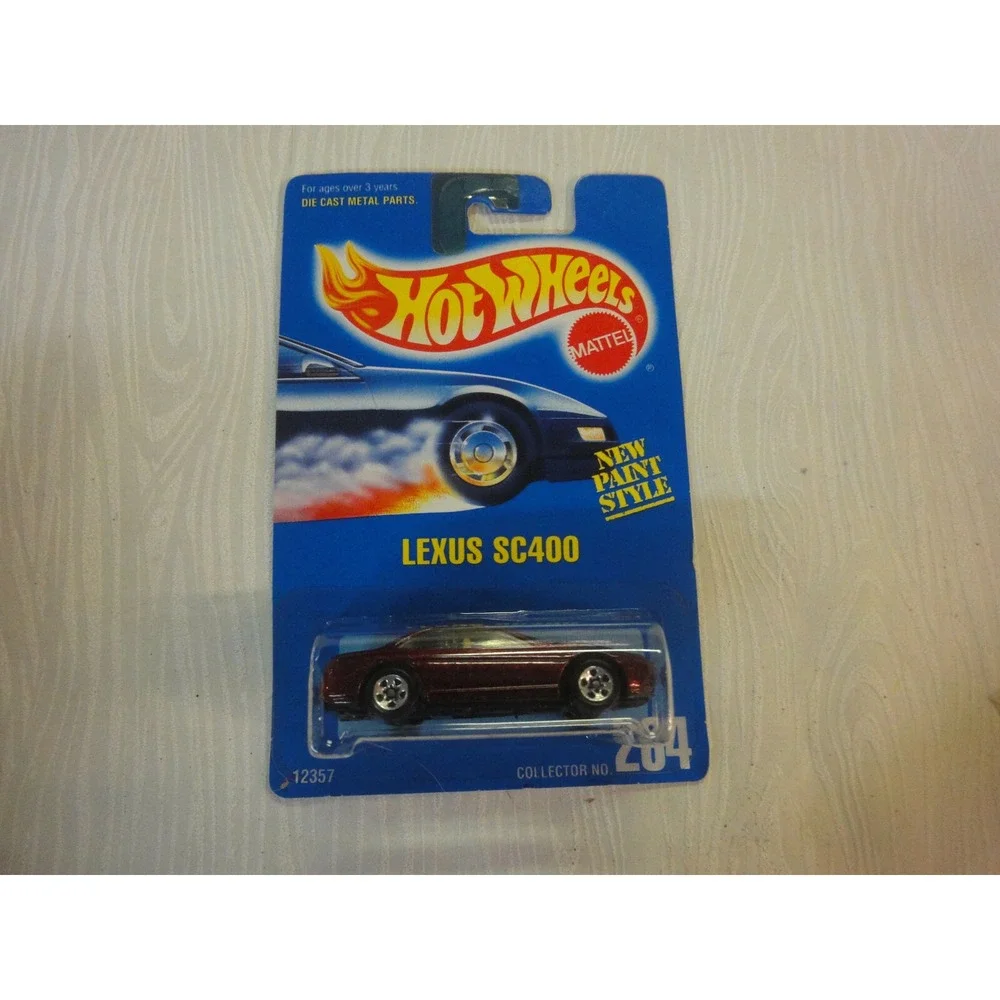 mattel HOT WHEELS Die cast‎ 12357 Lexus Sc400 #264 1991 sparkle burgundy NEW